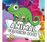 Animal Coloring Book: 50 Creative and Relaxing Pages for Kids and Adults with Animals Butterflies Bugs and more