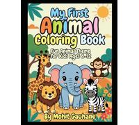 Animal Coloring Book for Kids Ages 6-12 Fun & Easy Wildlife Illustrations to Color.: Bold & Simple Designs of Cute Jungle, Farm, Zoo & Ocean Animals ... for Creativity, Relaxation & Screen-Free Fun.