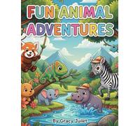 Animal Coloring Book: Fun and Easy Animal Coloring Pages for Kids Ages 3-6 | Cute Zoo, Farm & Jungle Animals to Color