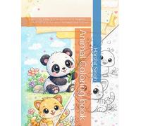 Animal Coloring book: KIDS COLORING BOOK WITH CUTE ANIMALS , EASY DESIGN & FUN LEARNING QUESTIONS