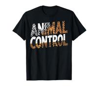 Animal Control Zèbre Tigre Léopard Imprimé Rescue Design T-Shirt