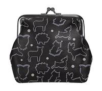 Animal Cookie Cutter Pattern Coin Purses Wallets Vintage Pouch Bags for Gift