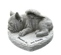 Animal Crackers Bouledogue français « Forever In Our Hearts » effet pierre commémorative pour chien ou perte d'animal de compagnie