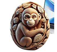 Animal Craft Egg - Carved Animal Craft Eggs | Egg Carving | Carved Easter Eggs | Easter Eggs Ornaments | Resin Animal Carving Craft Vivid Art Decoration Basket Stuffers For Beginners Kids Adults