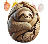 Animal Craft Egg - Carved Animal Craft Eggs | Egg Carving | Carved Easter Eggs | Easter Eggs Ornaments | Resin Animal Carving Craft Vivid Art Decoration Basket Stuffers For Beginners Kids Adults