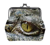 Animal Crocodile Eye Coin Purse Kiss Lock Change Purse Vintage Trinkets Pouch