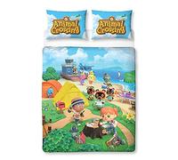 Animal Crossing Ensemble housse de couette et taie d'oreiller double