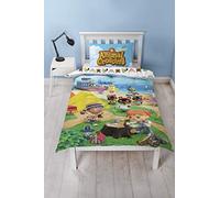 Animal Crossing Ensemble housse de couette et taie d'oreiller simple