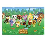 Animal Crossing Lineup Unisexe Poster multicolore