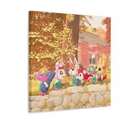 Animal Crossing New Horizons Classic Game Poster Peinture décorative sur toile Art mural pour salon, chambre à coucher, art mural, impression d'image moderne, décoration de salle familiale, 40 x 40 cm