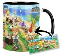 Animal Crossing New Horizons Tasse Ceramique Intérieure et Poignée Noire Mug