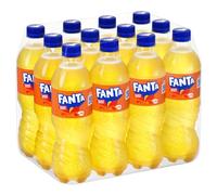 Fanta Lot de 48 boîtes de limonade orange 330 ml 100 % oranges italiennes