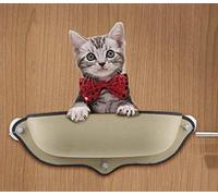 Animal de Compagnie 2 PCS Cat Window Hamac Amovible Pet Cat fenêtre Lit hamac Chat hamac fenêtre lit (Vert) (Color : Beige)