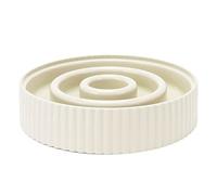Animal de Compagnie à Mangeoires Lents, Bol Alimentaire de Digestion pour Les Petits Chiens Moyens Chats Empêchent l'étouffement de la Preuve de l'échappement Promouvoir (Beige)