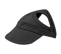 Animal de Compagnie Chien Chat Baseball Casquette d'extérieur Sunbonnet - Rayures réglables - Été - Voyage - Chapeau de Sport - Emballage réutilisable - Socialme-EU (Noir)