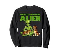 Animal de Compagnie Extraterrestre Amusant, Chat et Chien, créature Spatiale drôle et socialement maladroite Sweatshirt