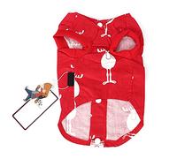 Animal de Compagnie Mignon Vêtements Jour De Noël Costume Gilet Elk Motif Chien Chat Doux Confortable Belle À La Mode Jeu De Rôle Facile À Porter Merveilleux (L)