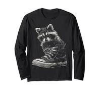 Animal de Compagnie Raton Laveur, Panda, forêt, Kawaii Art Motif Manche Longue