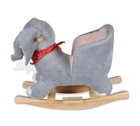 vidaXL Éléphant à Bascule pour Bébé Animal à Bascule Jouet d'Enfant 80072 Gris G