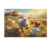 Animal de la Ferme - Puzzle en Bois Adulte 1000 P - Challenge Puzzles - Adultes Et EnfFourmis À Partir De 12 Ans （75×50cm）