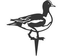 Animal décorarif canard siffleur en acier corten G