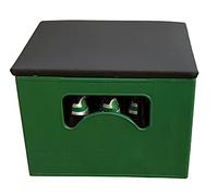 animal-design Coussin de siège rembourré pour boîte à boisson/caisse à bière, coussin rembourré pour siège de boîte à bière - Couleur : noir