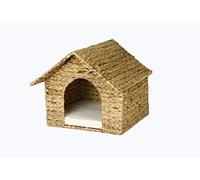 animal-design Niche pour chat Klara en jacinthe d'eau tressée - Naturelle - Cachette pour chat