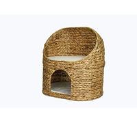 animal-design Niche pour chat Merfin en jacinthe d'eau tressée - Naturelle - Douce et confortable