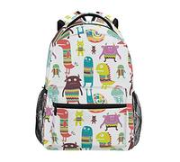 Animal Dessin Animé Panique Blanc Cartable Sac à Dos Ecole étudiant Scolaire d'ordinateur pour Voyage Ados Filles Garçons Enfant