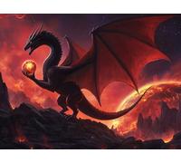 Animal Diamond Painting Adulte Enfant, 5D DIY Broderie Diamant Kit Complet Dinosaure Loisirs Créatifs Adultes, Peinture Diamant Strass Point de Croix Painting pour Maison Décor Cadeaux 70x100cm c-1287