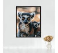 Animal Diamond Painting Adulte Singe Diamond Painting Broderie Diamant Cristal Art Kits, DIY Peinture Diamant Strass Point de Croix Kits, pour Décoration Murale Maison, Cadeau 30x40cm PJY9 R-4