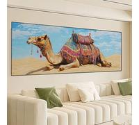 Animal Diamond Painting Adulte XXL 60x30cm, Bricolage Diamond-Painting Chameau Loisirs Créatifs Adultes Kit, 5D Strass Broderie Point de Croix Painting Diamant pour Murale Maison Décor, Cadeau 0R-71