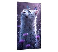 Animal Diamond Painting Kit pour Adulte Débutant, 5D Peinture Diamant Papillon Diamond Art Point de Croix Broderie Diamant Painting Kit pour Adultes Enfants Murale Décoration Cadeau 80x40cm t-7754