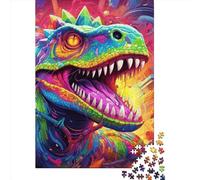 Animal Dinosaur Puzzle 1000 Pièces Cadeau Unique Jeu Éducatif Défi Jouet À De Qualité Supérieure Peinture Art pour Adultes Enfants 1000pcs (38x26cm)