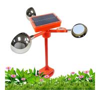 Animal Distributeur 360 Degrés Rotation - Détermination des Oiseaux Solaires Extérieurs, Repellegarten Defense avec Panneau Solaire, Défense Dispositif for Pigeons Wareh