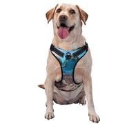 Animal drôle de Dauphin imprimé,Harnais pour Animaux de Compagnie, Harnais réfléchissant réglable pour Chien,M