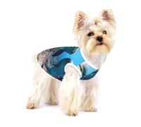 Animal drôle de Dauphin imprimé,T-Shirt sans Manches en Coton pour Animaux de Compagnie, Gilet Respirant, Extensible et Doux,M