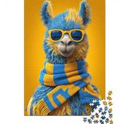 Animal Écharpe Lunettes Puzzle, 1000 Pièces Jeu D'intérieur Adulte | 70x50cm Carton, Passe-temps Intellectuel, Cadeau Réunion, Décoration Intérieure, Assemblage Facile
