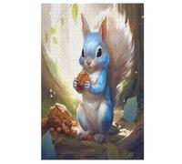 Animal écureuil Puzzle en Bois 1000 Pièces pour Adultes Et Enfants, Puzzles Impossible, Jeu De Patience Coloré, À Partir De 12 Ans （78×53cm）
