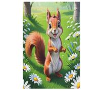 Animal Écureuil Puzzles en Bois 1000 Pièces pour Adultes, Matériaux Recyclables De Qualité Supérieure Puzzle, Jeu en Famille, 78×53cm