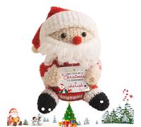 Animal En Peluche Au Crochet,Comprenant une Carte Positive et un Ornement en Tricot,Animaux Au Crochet Positifs | Pour Bureaux Adultes Saint-Valentin Voiture Noël Remise des Diplômes Étagères