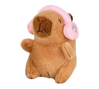 Animal En Peluche Avec Écouteur En Porte-clés Charme Belles Couvertures Tête Clés Animaux Cadeaux Capybara Couvercle Tête Couverture Cappibala Clés Clés Charme