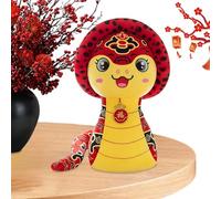 Animal en peluche avec serpent - Grande peluche réaliste avec serpent, animal en peluche géant | 2025 année serpent mascotte nouvel an chinois animaux en peluche serpent, grand p
