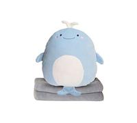 Animal en peluche baleine 40cm - Bleu