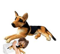 Animal en peluche berger allemand - Grande figurine en peluche-douce pour la peau, en-peluche, compagnon chien loup, ornement décoratif de nettoyage pratique | Cadeau de confort d'enfance pour