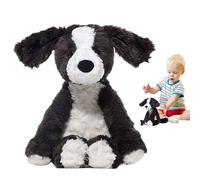 Animal en Peluche Border Collie - Puppy en Noir et Blanc réaliste en Peluche, Jouet Doux simulé | Snugly Dog Plance pour Les, Les Filles, Les Tout-Petits, idéal pour la décoration de la Salle,