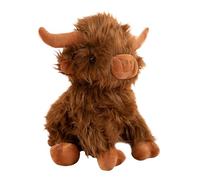 Animal en Peluche Bovin | Coussin Peluche Vache Déco | Doudou Bovin Pour Le Moment Du Coucher - Pour et Adultes dans la Chambre sur le Bureau le Canapé le Chevet en Voiture Cadeau d'Anniversaire