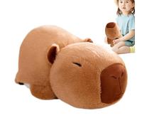 Animal en peluche Capybara,Capybara en peluche | Les peluches Panda réversibles se transforment en une mignonne et réconfortante de Capbara de 13,4 pouces - Coussin enveloppant doux, nouveauté