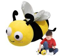 Animal en peluche d'abeille,abeille en peluche, Mignon animal en peluche lumineux, Oreiller en peluche d'abeille à miel, oreiller doux en peluche de petite abeille, en peluche d'oreiller de câl