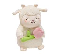 Animal en Peluche d'agneau - apaisante et Moelleuse, Fabrication de Jouets en Peluche de Mouton, Ensemble d'accessoires synthétiques Longue durée, pour et Adultes, Cornes tordues, oreil